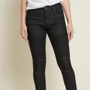 Modcloth Black Moto Jeans